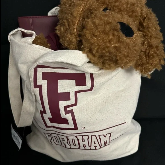 Fordham University Gift Set with Tote, Notebook, and Plush Dog NWT - Picture 7 of 7